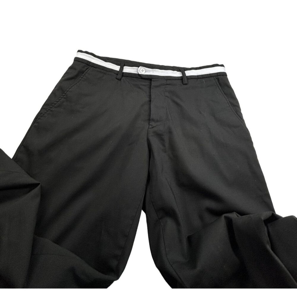 J. Lindeberg Golf Pants 21st Century Lifestyle Black Trousers Men's 33/34 - Picture 2 of 12